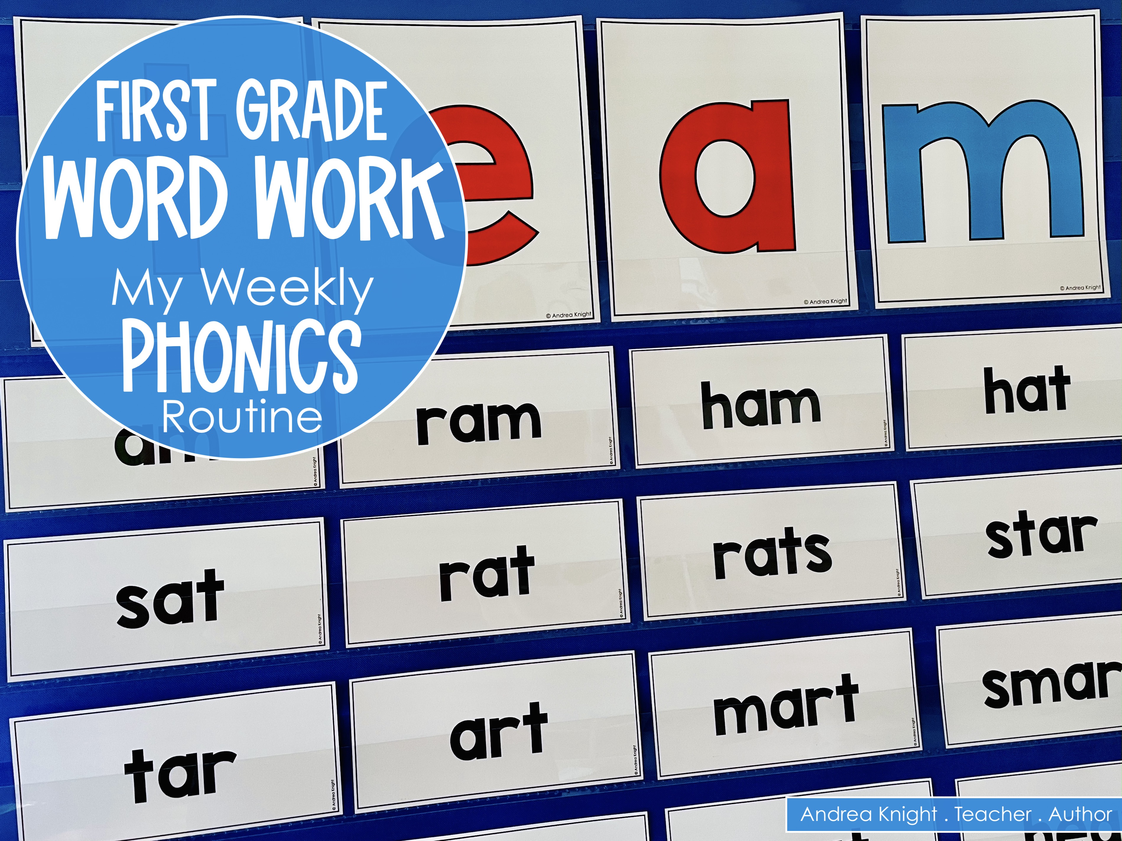 First grade word work making words lesson