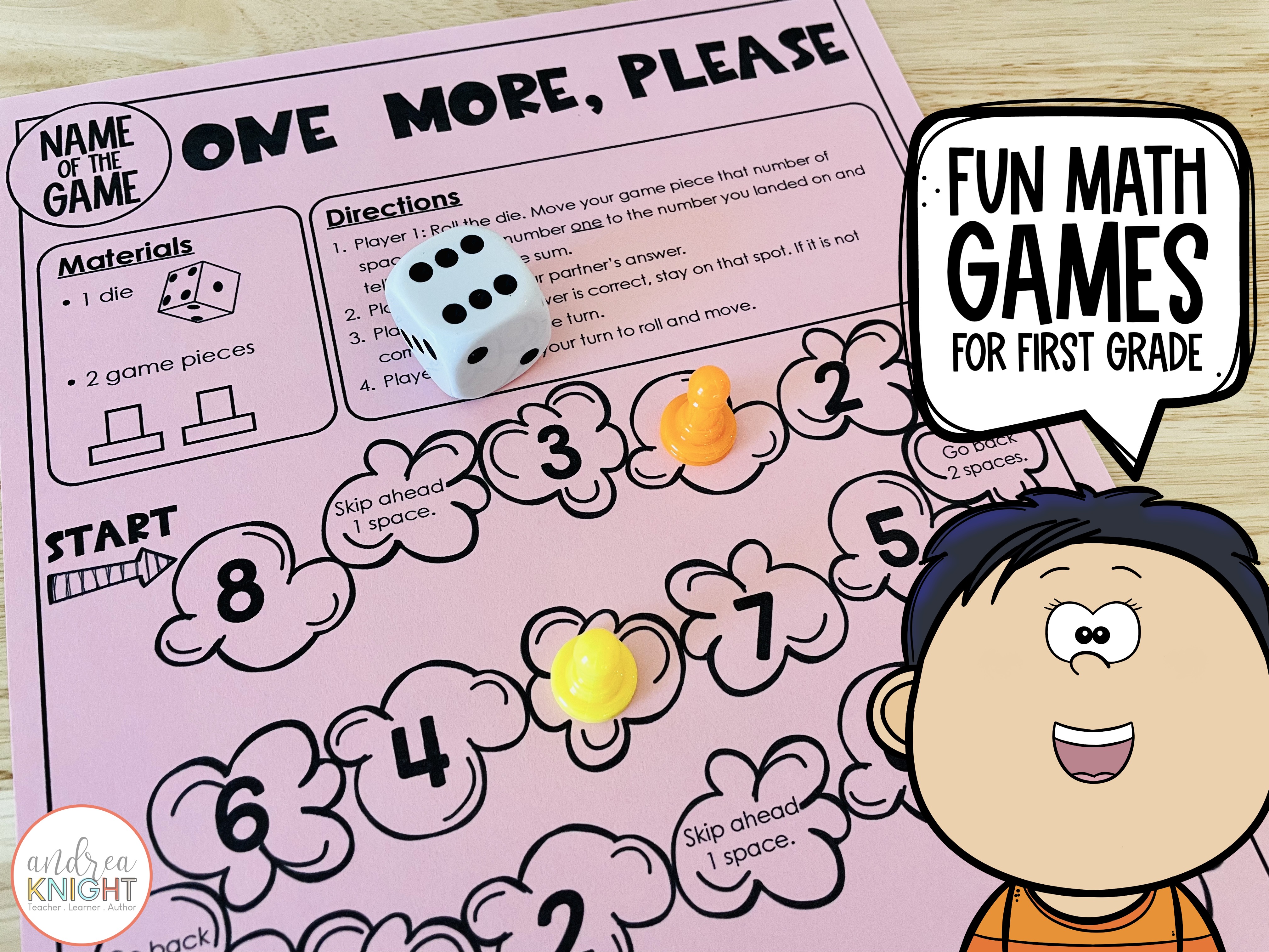 Fun Math Games for 1st Graders - Andrea Knight