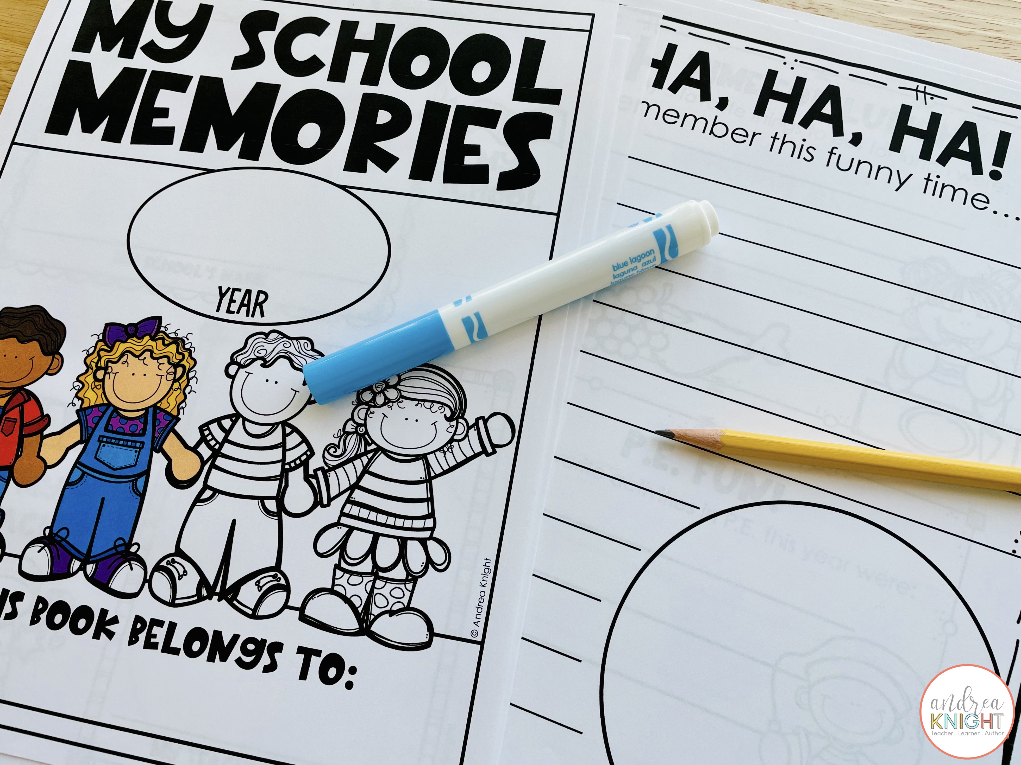 End of the Year Memory Book - Andrea Knight