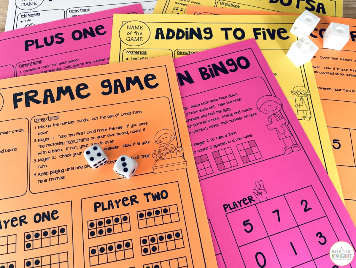 Kindergarten Math Games