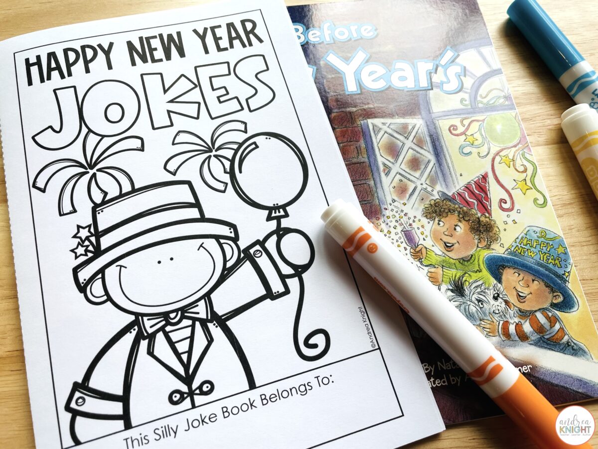 Happy New Year Jokes - A Fun Joke Book for Kids in Grades 1-2