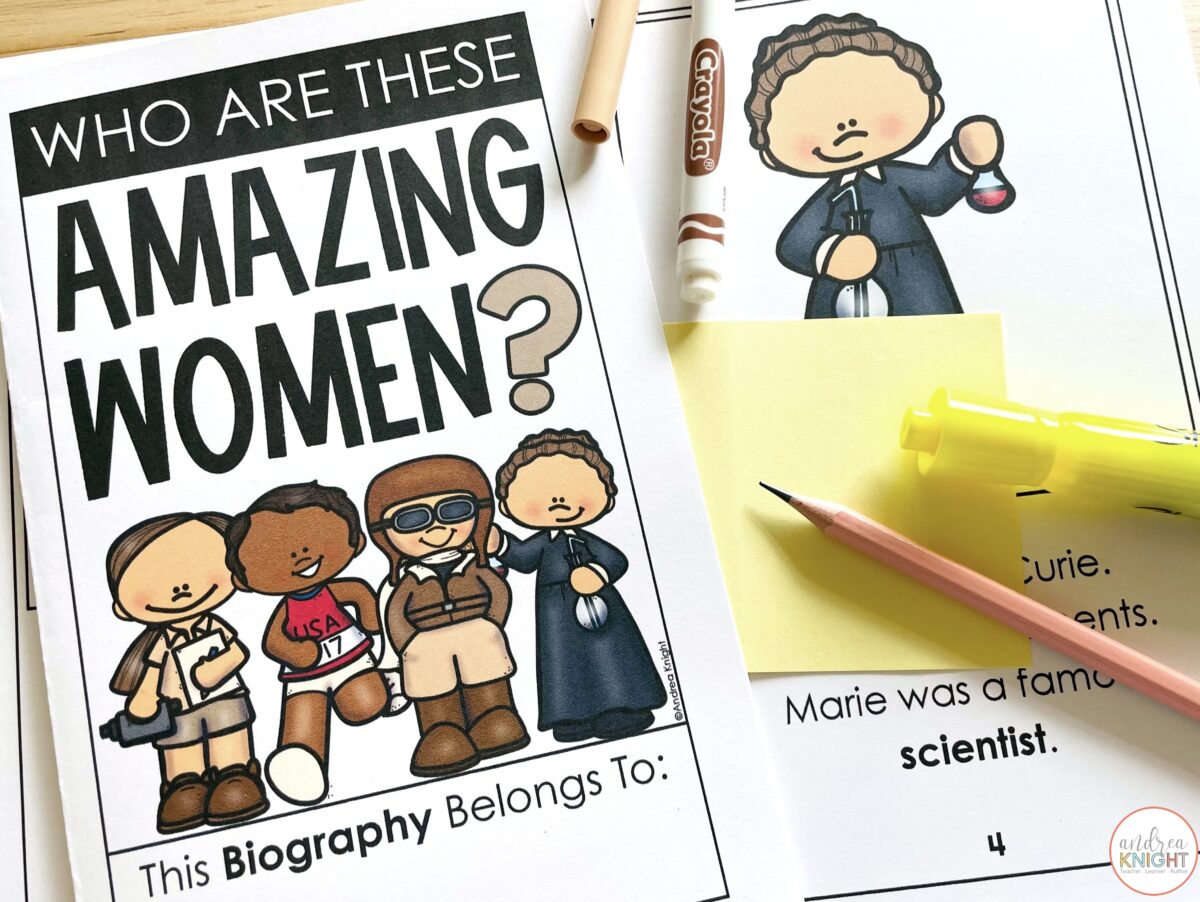 Women's History Month Book for K-1 Children