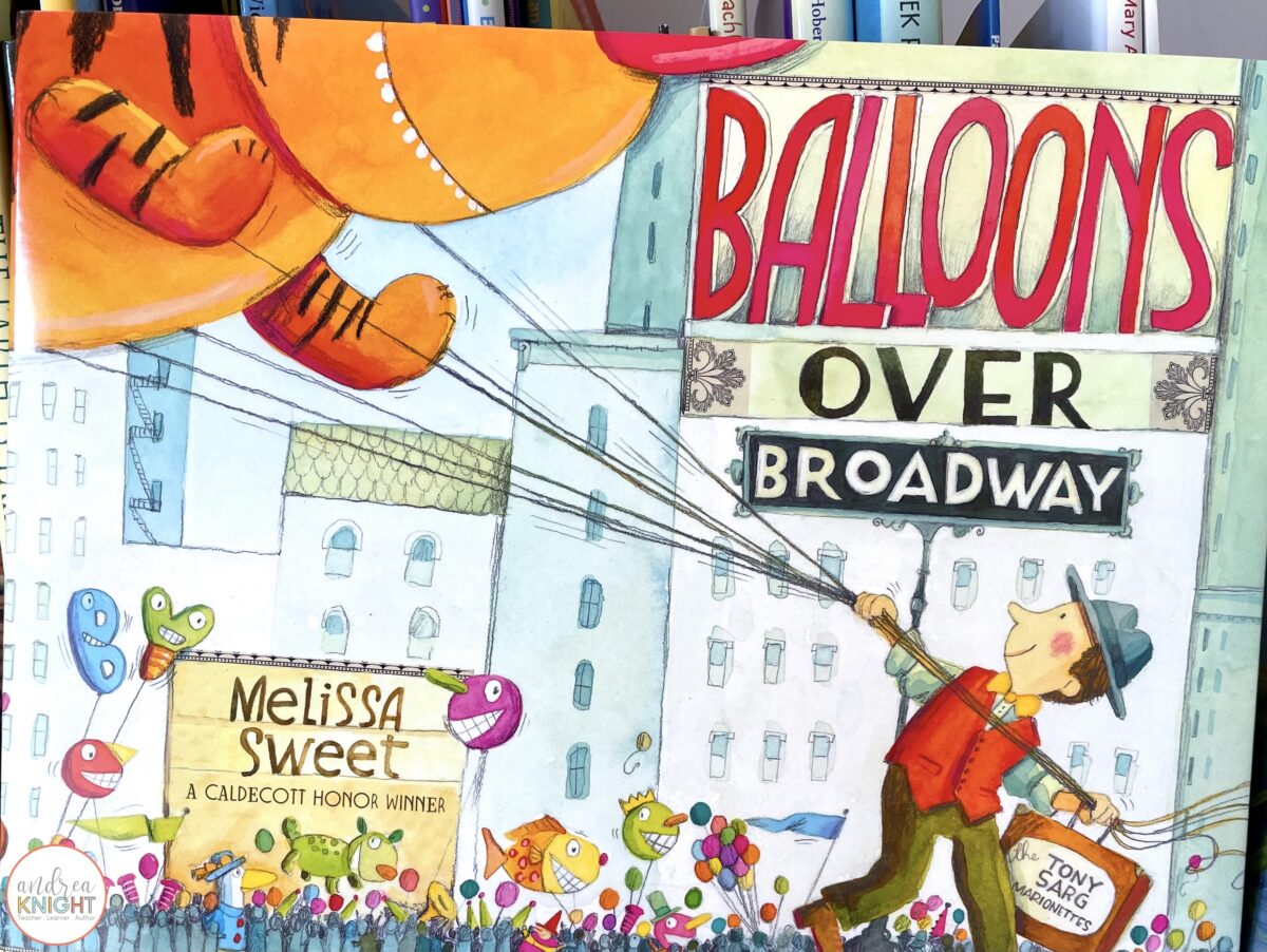Balloons Over Broadway by Melissa Sweet (Photo of the children's book)