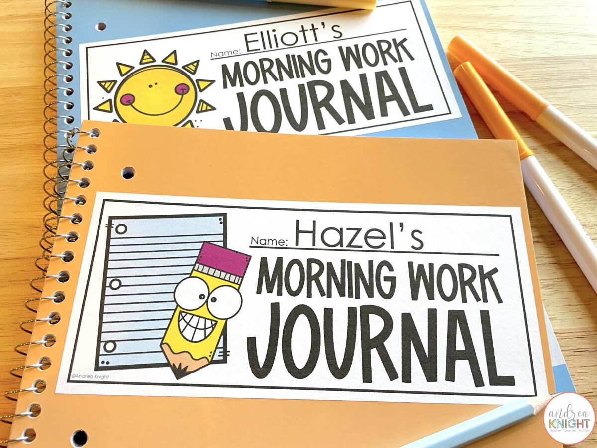 Morning work journals are a great, no-prep alternative to traditional morning worksheets. Instead of making endless copies, children can respond to a set of digital prompts inside their own morning work journal.