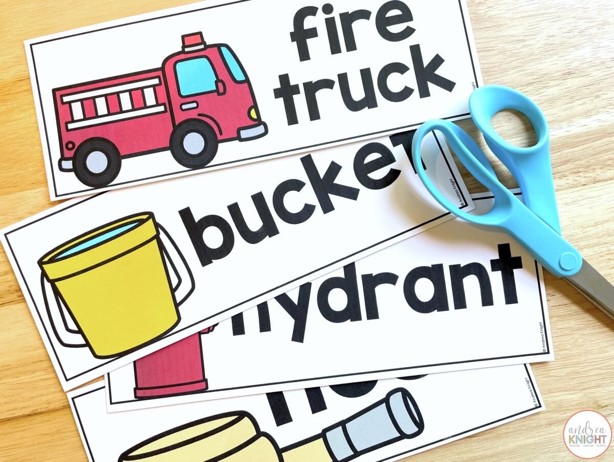 Fire safety and prevention month activities and resources for children in kindergarten and first grade.