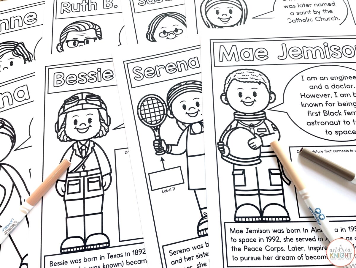Women's History Month Coloring Pages